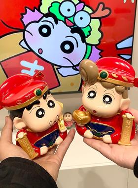 招财进宝财神蜡笔小新小葵摆件卡通动漫潮流桌面装饰公仔手办礼物