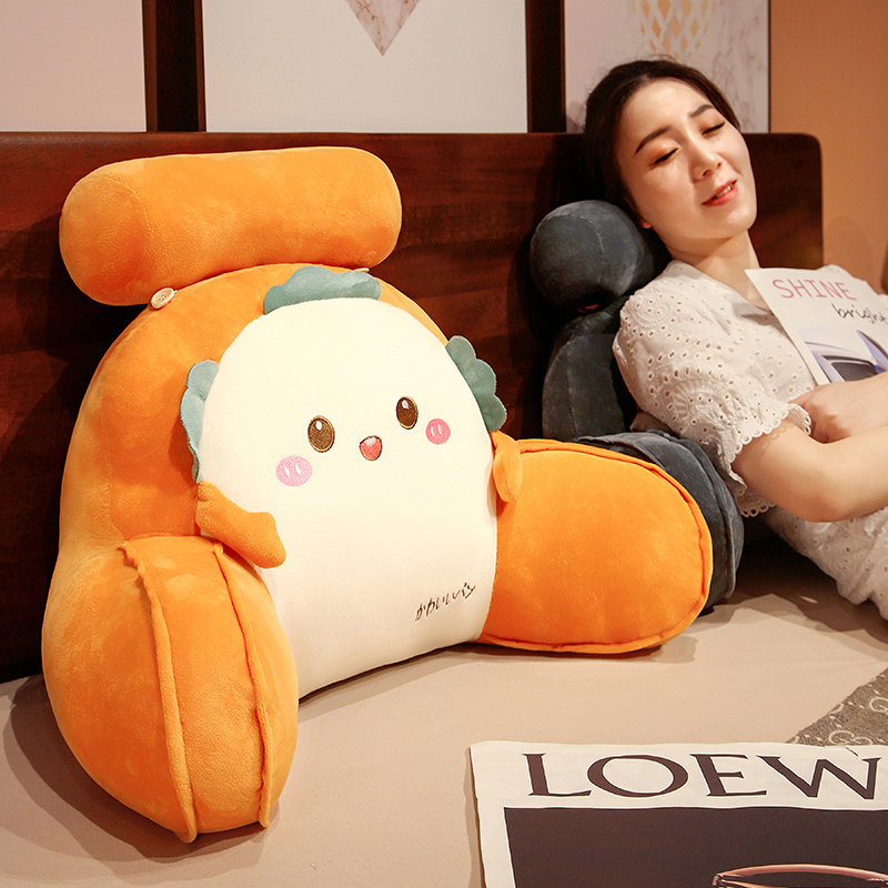 床头软包大靠背沙发靠垫宿舍学生枕头床上看书床靠护腰垫靠枕抱枕