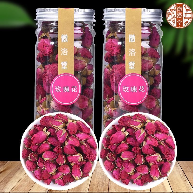 玫瑰花茶新货山东正宗平阴干重瓣玫瑰花瓣女士养泡水茶颜正品罐装