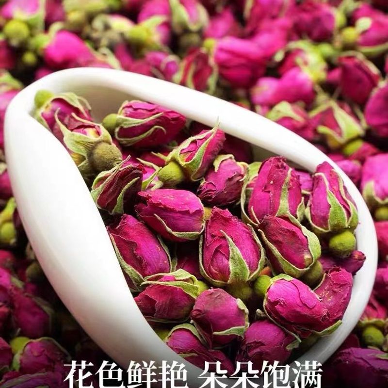玫瑰花茶玫瑰花冠玫瑰干花重瓣玫瑰泡水花茶罐装花草茶