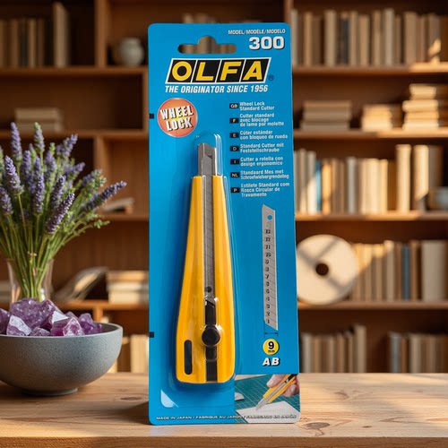 日本OLFA爱利华300旋钮美工刀