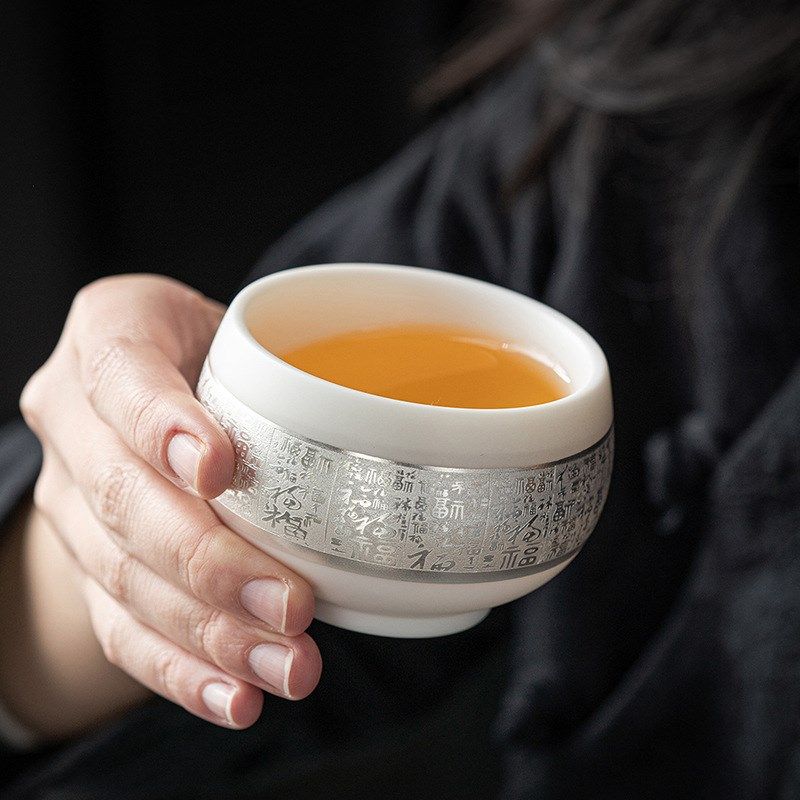 聚陶堂鎏银郑文强万福q西施壶一壶二杯羊脂玉瓷白瓷功夫茶具泡茶,餐饮具,功夫茶具,淘宝优惠券,粉丝福利购,淘宝优惠卷