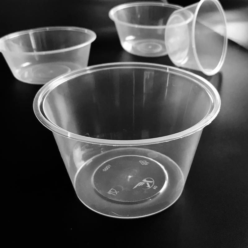 无盖款一次性餐盒长方形水果打包盒D塑料透明外卖饭盒快餐便当汤