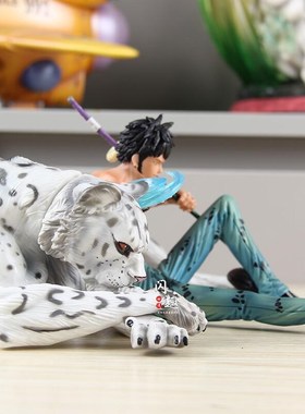 海贼王优质手办雪豹罗坐姿七武海A特拉法尔加罗航海王模型动漫周