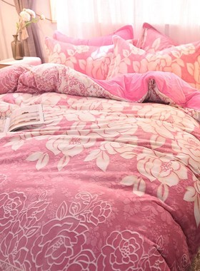 Explosive 6D three-dimensional caIrved velvet four sets