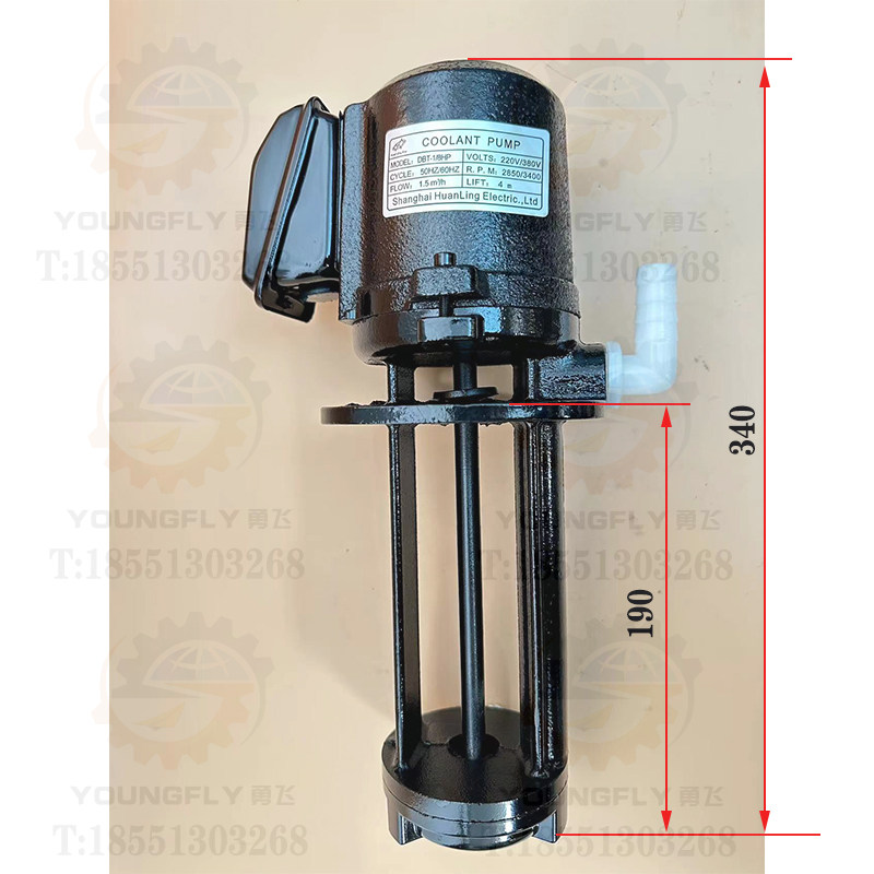 数控车床DBT-1/8HP 机床用冷却泵3F80V/220V 油泵 冷却液电泵