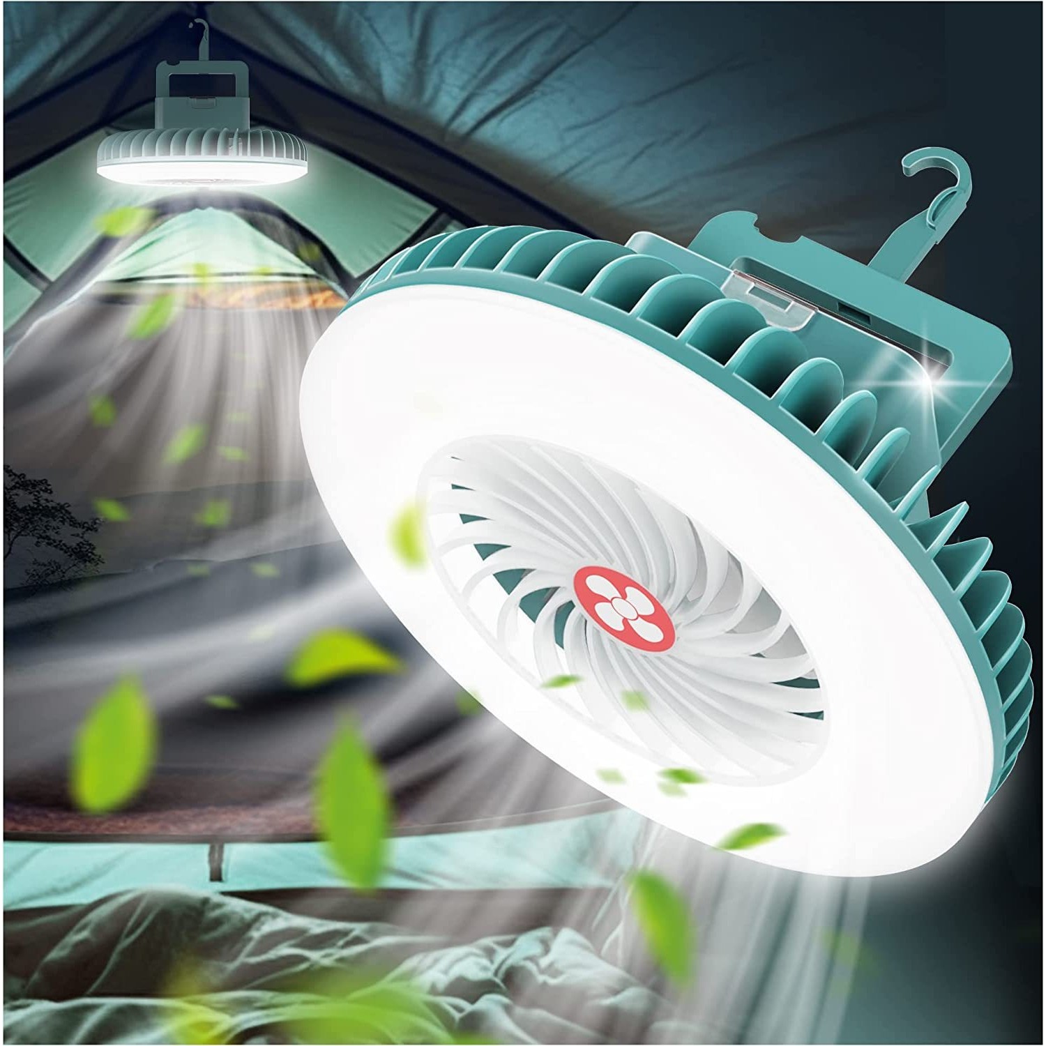 新款户外风扇灯 USB充电野外可照明带灯露营电风扇便携露营挂扇灯,生活电器,户外风扇/移动风扇,淘宝优惠券,粉丝福利购,淘宝优惠卷