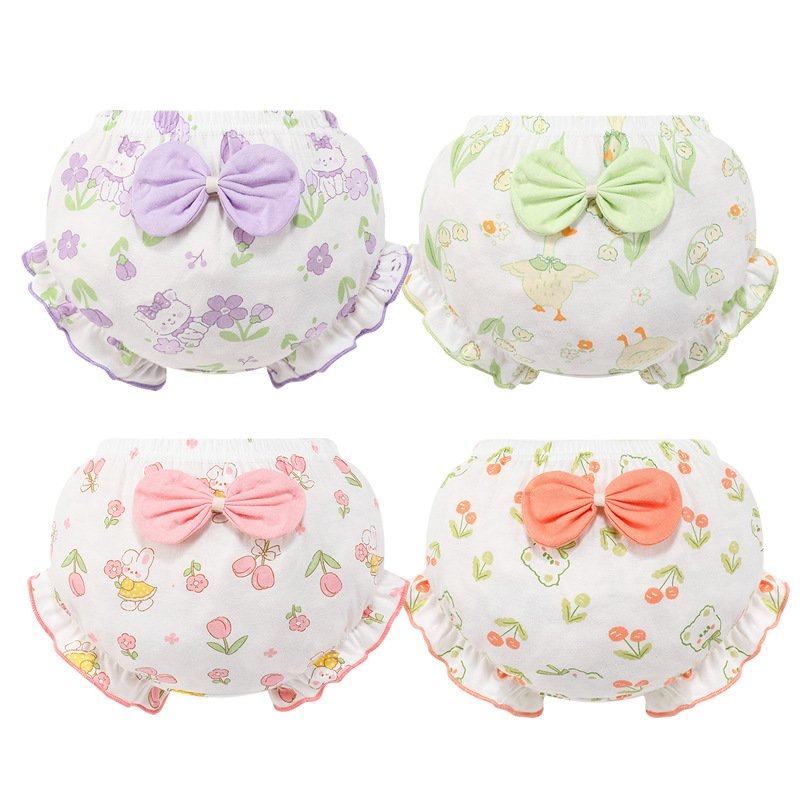 儿童内裤女童面包裤幼儿纯棉a类小童男童抗菌宝宝卡通短裤三角裤,婴童尿裤,布尿裤,淘宝优惠券,粉丝福利购,淘宝优惠卷