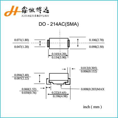 M7二极管1N4007贴片IN4007整流二极管DO-214AC SMA m7