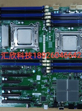 超微X9DAI双路主板2011 X79服务器主板 6显卡3060P 3080 送cpu现