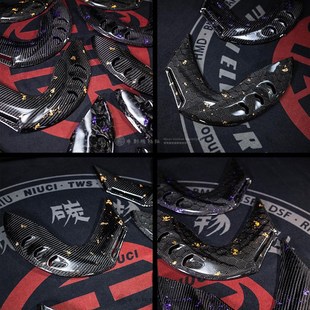 小牛九号极核电动车刀锋导流卡钳罩改装斜纹N蜂窝锻造碳纤维机械