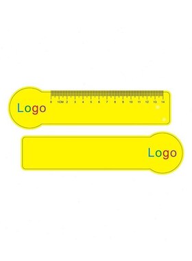 广告尺子定制学生卡通尺子定做印刷logoL书签尺Q订做pp塑料宣传尺