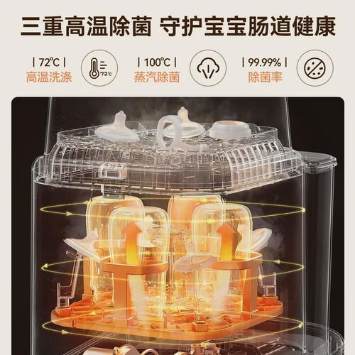 Tenmoon十棵月全自动奶瓶清洗机消毒器带烘干婴T儿宝宝专用洗奶瓶