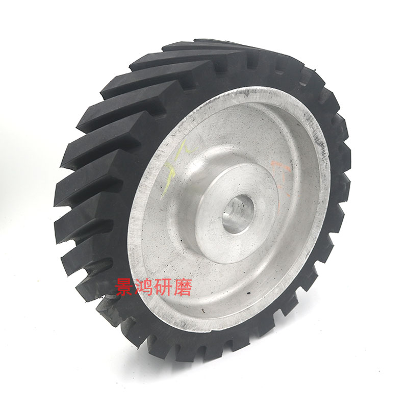 砂带机橡胶轮砂带轮铝芯胶轮齿面平面砂H带套轮太阳轮主动轮抛光