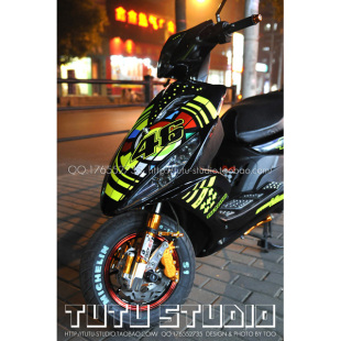 TUTU圖圖車貼 反光贴 雕刻类个性C套贴 RSZ 46罗西元素 全车贴