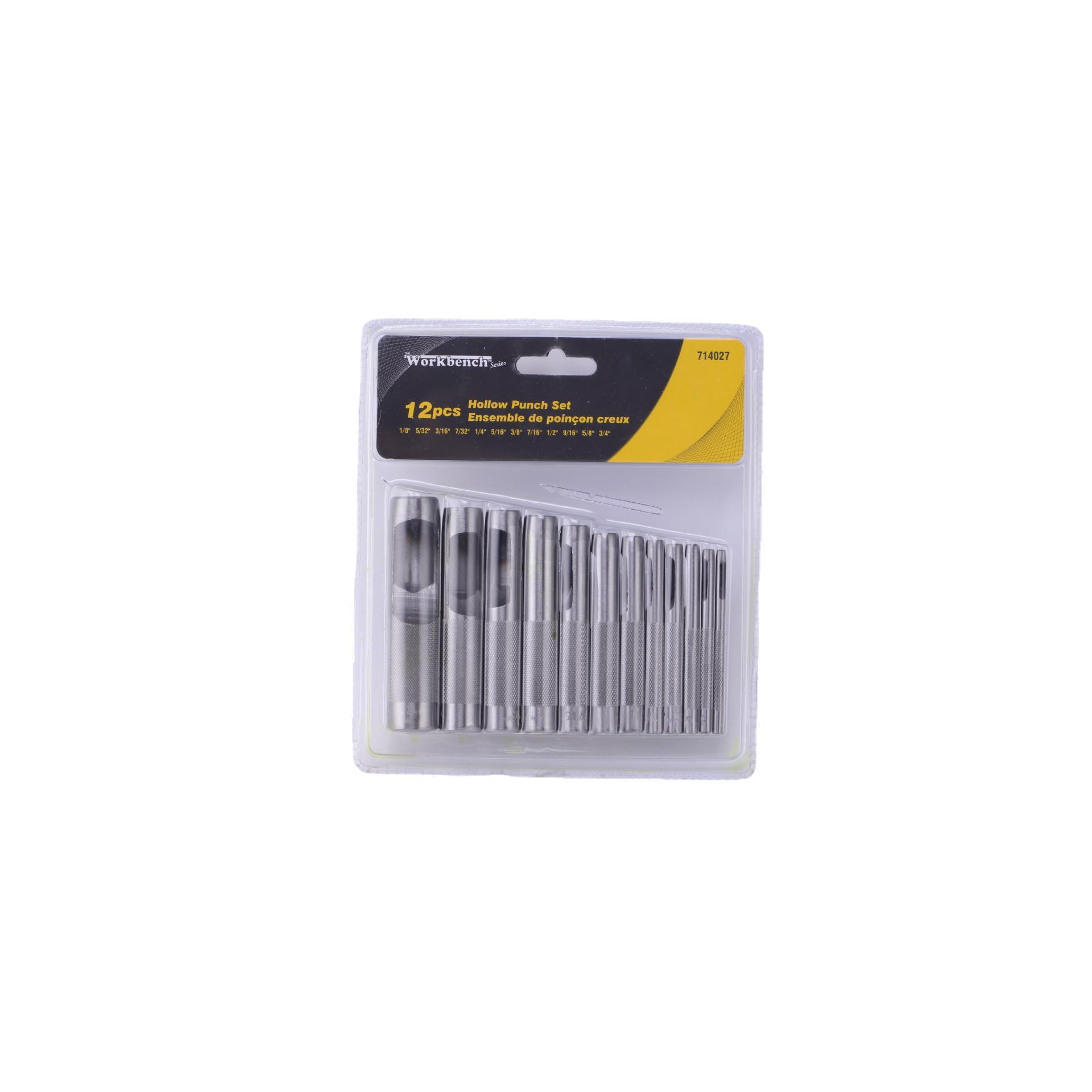 12PC双泡壳皮带冲工业/圆冲12件套/皮带打孔器/凿冲/冲子/冲孔