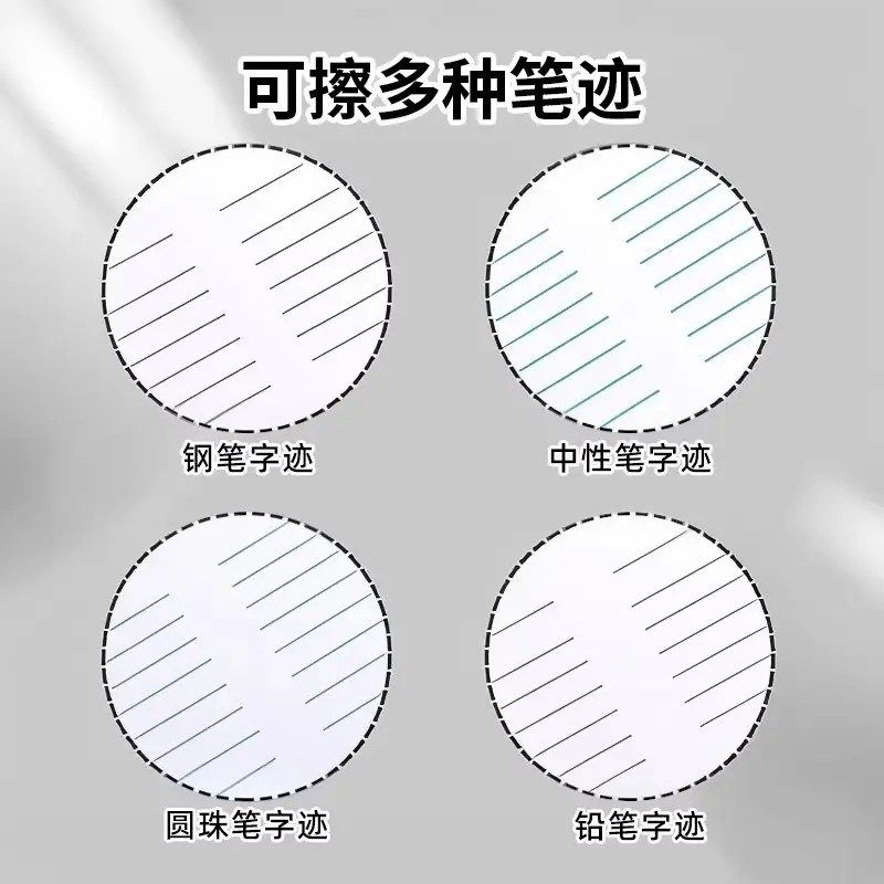 【下单立减5e0】磨砂橡皮擦钢笔擦橡皮两用可擦中性笔圆珠笔铅笔X