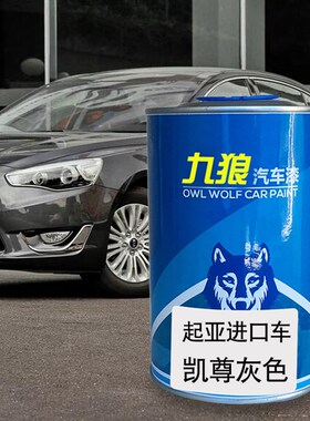 九狼汽车漆起成品亚漆原车漆补色维B修凯尊丝缎银灰色银色CEED白