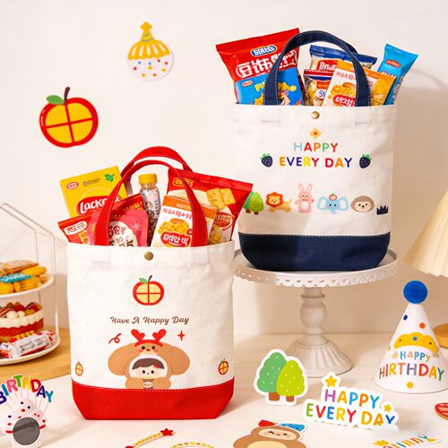 帆布礼品袋幼儿园生日百日宴