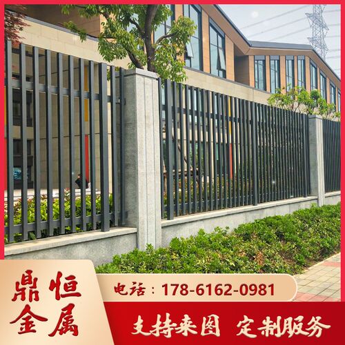 铝艺护栏铝合金围墙围栏现代百叶中式铝栏杆室外小区别墅阳台栅栏