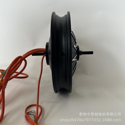 JinSiChuang14寸大功率集成双霍尔真空胎轮毂电机电动车碟刹马达
