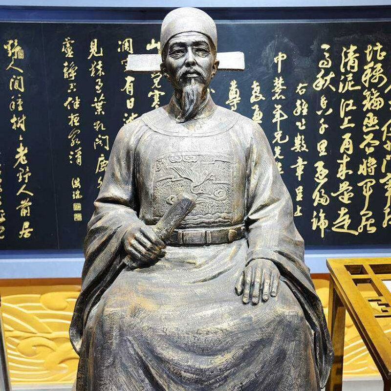 张居正雕像定做祠堂雕塑玻璃钢摆件石膏人物设计定制明朝历史名人