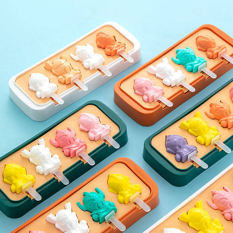 2026新款雪糕模具软硅胶卡通食品级家用自制奶酪棒手工diy冰棒冰