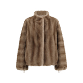 Candy Vegan Fur Pastel Jacket 冬日软糖帕斯条环保皮草短外套