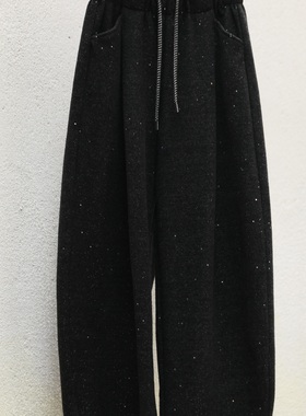 Night Sky Sweatpants 夜晚星空羊绒毛呢加绒卫裤