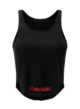 OKKAIDO · logo刺绣弧边背心