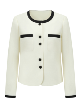 Audrey Round Neck Jacket 赫本风性价比圆领小香外套