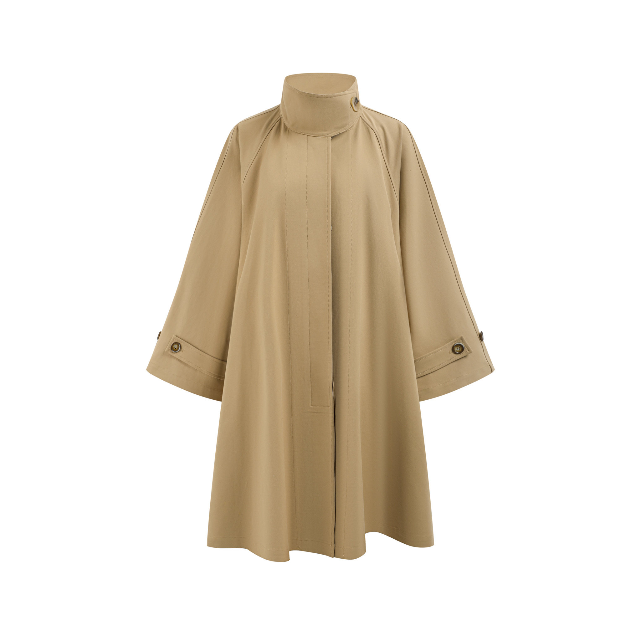 Lady Trench Coat 总为她撑伞棉质女人味裙摆风衣