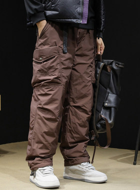 羽绒裤男冬季2025新款收脚直筒大码男士工装防风防水滑雪东北零下