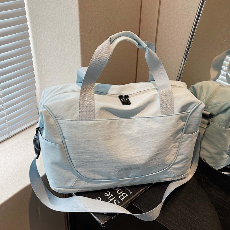 旅行包女时尚大容量短途旅游收纳行李包男手提扩容轻便运动健身包