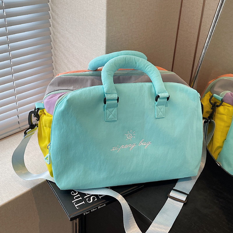 轻便手提旅行包女时尚大容量运动瑜伽健身包训练外出收纳行李袋潮