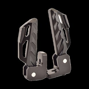 猎户座DZ110P电动车改装折叠后脚踏铝合金载R人可折叠后踏板配件