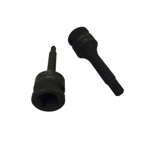 7 Pcas T/M/H/RT Type Impact Socket Bits 3/8 Inch Driver Metr