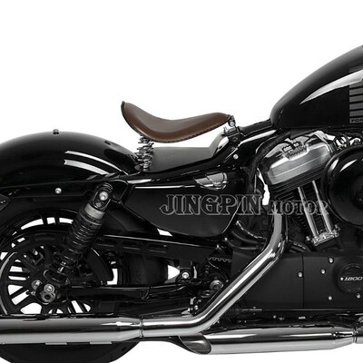 博格NAJA钜云坐垫 哈雷改装chopper Hbobber 复古弹簧皮坐单坐包