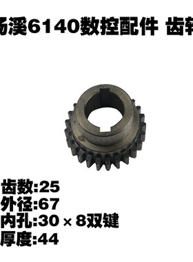 汤溪数控机床配件CL6140车床花键轴L224 齿.轮 Z25