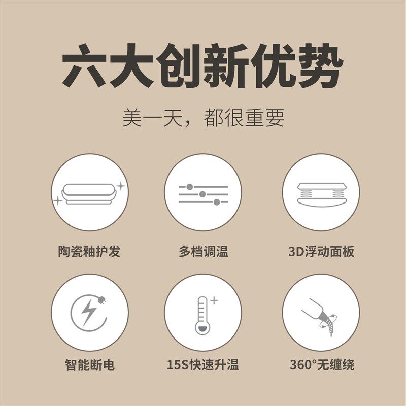 1097发廊i级新款宽版直发器男士造型卷发器夹板