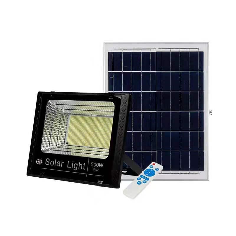 太阳能高a亮投光灯户外防水庭院家用室外新农村LED500W太阳能路灯