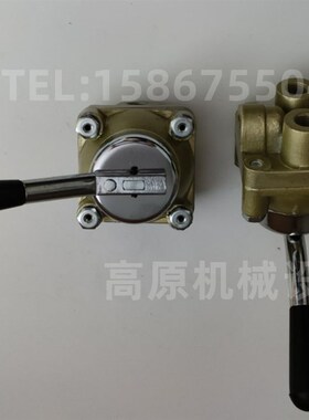 34ZR6Y-L8三位四通手动阀 气z动3位4通手转阀 2分三位四口转阀G1/