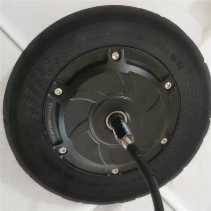 8寸遥控无人车电机 4096电磁编码器 轮毂编码器电机 无齿