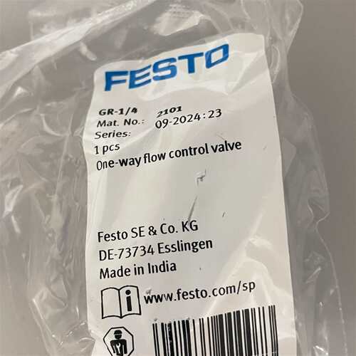 可维修FESTO  2101  单向节流阀  GR-1/4议价