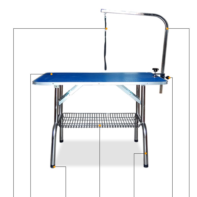 宠物美容b桌狗狗美容台猫犬洗澡吹风修毛台家用折叠便携桌吊杆支