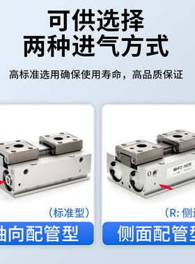 HFD导轨小d型滑台MHF2-8D手指气缸薄型气动平行夹爪12D/16D1/20D2