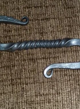 东际器物S型铁艺挂钩匠人纯手工z锻造铁打出 立面收纳置物原创扭