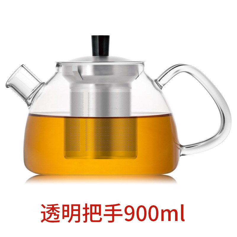 尚明加厚耐热玻璃茶壶过滤u花茶冲茶壶泡茶器功夫茶具小茶壶单个