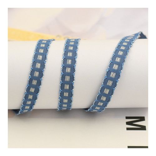 韩风服装配饰辅料饰品配件v材料发夹彩带单边跳线点提花织带丝带