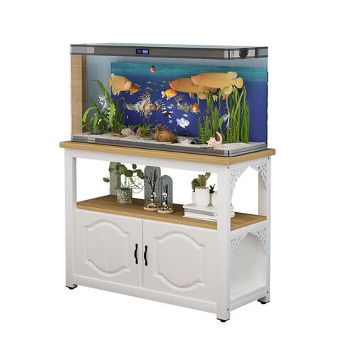 定做实木铁艺架子欧式金属底座鱼缸水族箱草缸R底架底架底柜鱼缸